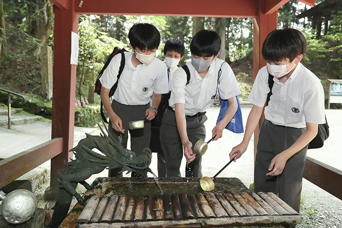 京都で外国からの留学生と交流