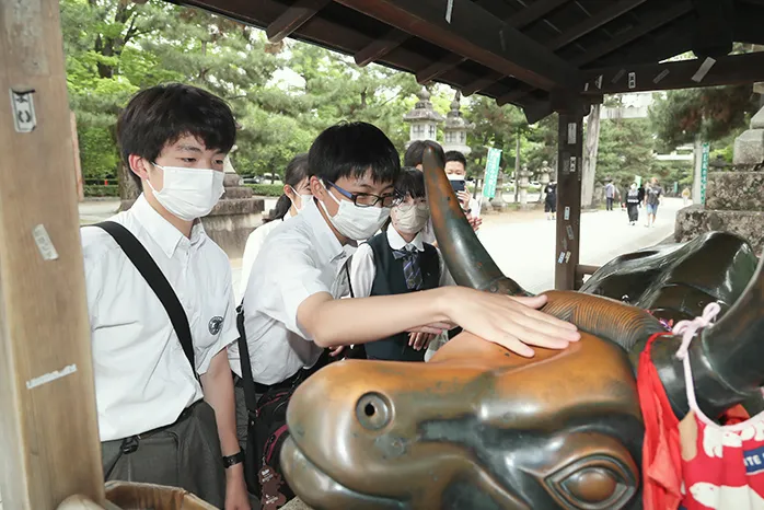 京都で外国からの留学生と交流